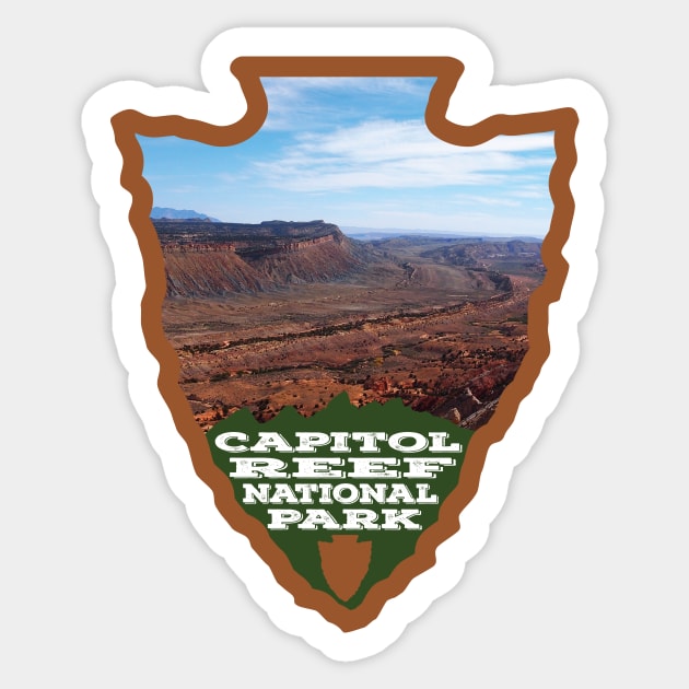 Capitol Reef National Park arrowhead Sticker by nylebuss